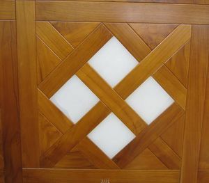 Shell wood floor Bedroom Design panels timber kosso medallion art flooring