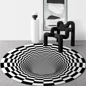 3D Vortex Illusion Carpet Non Floor 