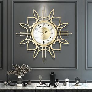 European Style Wall Clock Living Metal