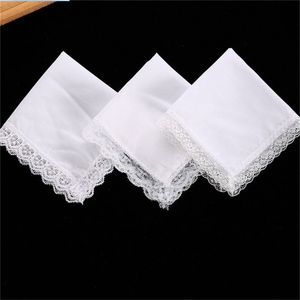 25cm White Lace Thin Handkerchief Ladies GWA6062