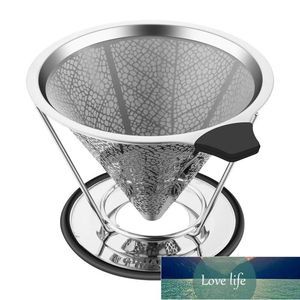 Coffee Filters Pour Over Dripper, Stainless Steel Cone as pic