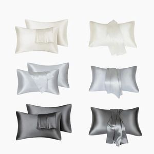 In Stock High Quality Satin King Queen Size others Stock High Quality Satin Silk Pillow