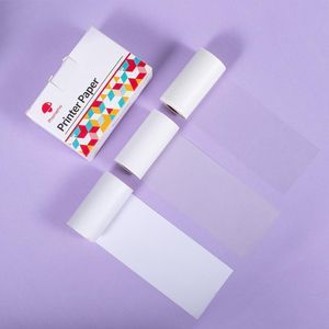 3 Rolls Mixed Transparent/Semi Sticker Thermal Fax Paper Phomemo M02 Series Printer