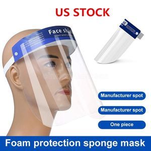 US STOCK Face shield mask Elastic band White
