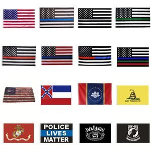 America Stars and Stripes Police Police Flags 90*150 cm Flags 2nd Amendment Vintage American