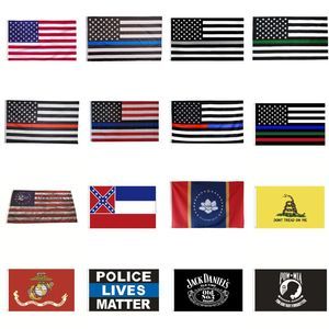 America Stars and Stripes Police 90*150 cm Police Flags Flags 2nd Amendment Vintage American