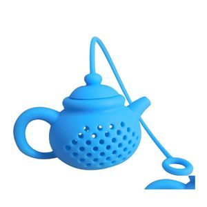 Tea Infusers Teaware Kitchen, Dining Silicone Garden Sile Teapot Shape Filter