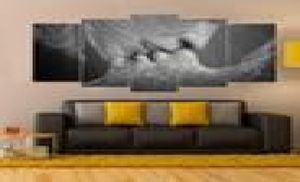 Kiss of The Love Frameless Unframed Canvas Arts Canvas Arts modern Home Wall