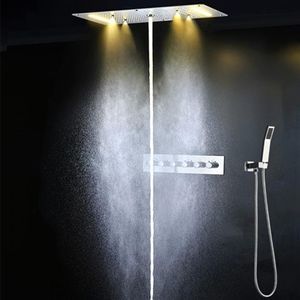 Bathroom Ceiling LED Shower Set Wall Mounted