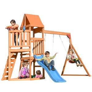 Other Children Furniture Wooden Swing 156(in)*120(in)*84(in) Toddlers
