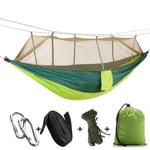 Outdoor Camping Mosquito Nets Hammock Hiking Travel Backpacking312P Hammock Lightweight Parachute Nylon Camping