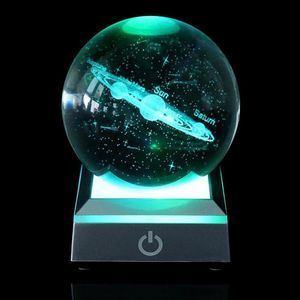 Novelty Items 60cm/80cm K9 Crystal Touch Switch LED Light Base Glass