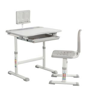 adjustable kids study table & chair modern tilt