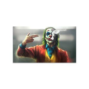 The Joker Smoking Poster and Print Print Graffiti Art Creative Movie Oil Oil Painting Decor239N