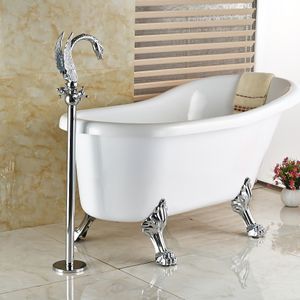 Wholesale And Retail Contemporaty Chrome Handles Contemporaty Chrome Brass Bathroom Tub Floor Mounted