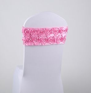 Free EMS DHL 100pcs (No need to Tie the Knot) Elastic mixed Knot) Elastic Flower Wedding Chair
