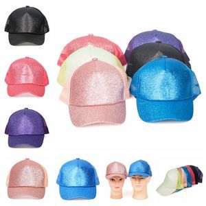 Sequins Baseball Hat Outdoor Summer Caps Shimmer Mesh / Caps Shimmer Mesh Ponytail Cap Party