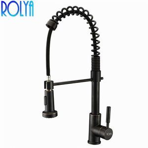 ROLYA Classic Style Oil Rubbed Kitchen Faucet Deck Mounted