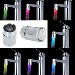 1PCS 7 Colors Changing Mini Kitchen Bathroom Accessories LED Light Water Stream Faucet Tap