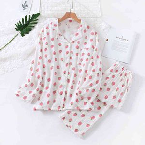 Japanese spring and autumn new style pure cotton home service women CN(Origin)