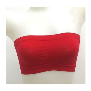 Underwear Seamless One Piece High Elastic Women Wrapped Chest Breathable Vest Chest wrap Manufacturers Padded Bandeau Tube Bra Top