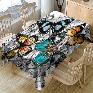 Fashion Butterfly Pattern Printing Table Waterproof