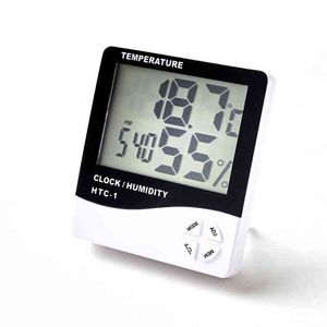 LCD Digital Thermometer Temperature Humidity Plastic Backlight Home Indoor Electronic Hygrometer