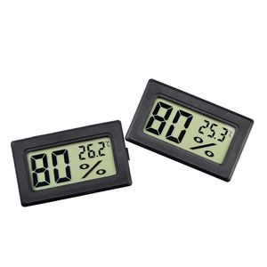 Mini Digital LCD Indoor Temperature black/white Indoor Temperature Sensor Humidity Meter Humidors Garden ZZB8131