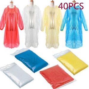 Raincoats Disposable Adult Emergency Waterproof Camping Hood Outdoor as pic