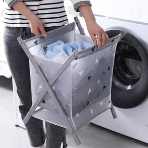 Brief Foldable Laundry Basket Large Capacity Organizer For Dirty Clothes Kid Toys Bags