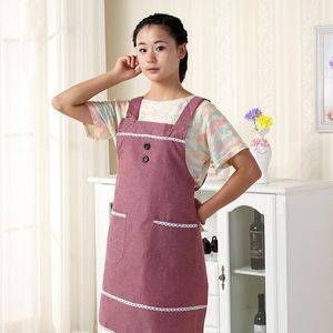 Aprons Kitchen Apron Pure Cotton Baking Restaurant Household Cleaning Tools 2015390