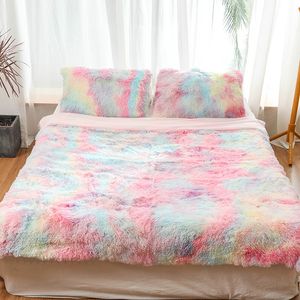 Casual Rainbow Printed Blanket Tie Dyed Sofa Bed Blankets Blanket Tie Dyed Sofa Bed Portable