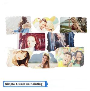 DIY sublimation aluminum sheet home about22*15cm mental plate picture birthday mother