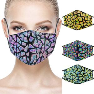 New Adult black three breathable sunscreen color cotton cloth mask