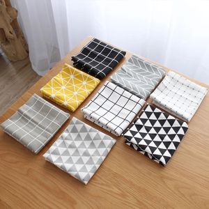 40*60cm Nordic Cotton Table Cloth Polyester / Cotton