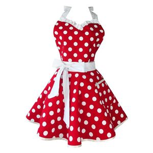 Lovely Sweetheart Red Retro Kitchen Cotton