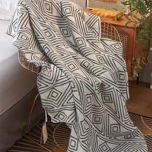 Casual Knitted Blanket Autumn Adults Hand Wash Knitted Blanket Autumn Adults Kids Air Conditioning