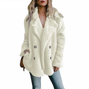 Plus Size Outerwear & Coats Women's Plus Size Outerwear & Coats Fluffy Jackets Winter Warm Female Fleece