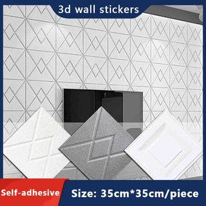 12Pieces Of 3D Sticker Self Panel Embossed