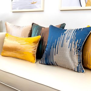 Fashion Yellow Blue Green Black Plain Cushion Cover Modern Minimalist Home Decorative
