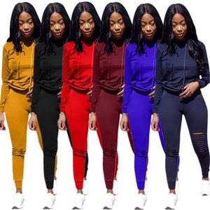 6 Colors Women Plus Size Two Pieces Suit Broadcloth