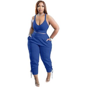 Summer Plus Size Tracksuits For Women Polyester