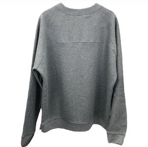 Sweatshirt Fashion Gray Fleece Hoodies Lovers Oversize Round Neck Letter Cashmere Blend