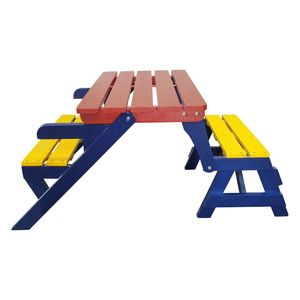 Youth Baby KID&#039;S MULTI ARM CHAIR TABLE Solid Wood