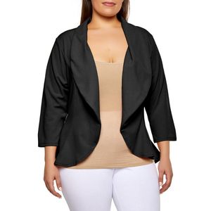 Women&#039;s Plus Size Outerwear & Coats Autumn Women Blazer Casual Black Slim Long Sleeve Suit Coat Outwears Office Lady Tops FemmeWomen&#039;s Holl2