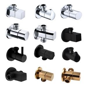 Brass Angle valves Chrome Black NONE Toilet Kitchen