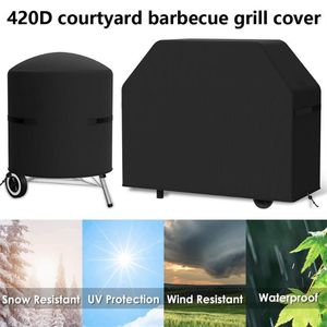 Grill Cover Waterproof Barbecue Protector as pic Waterproof Barbecue Protector 420D Oxford