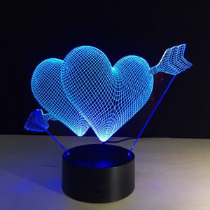 Creative 3D Table Lamp Love Silicone Gift