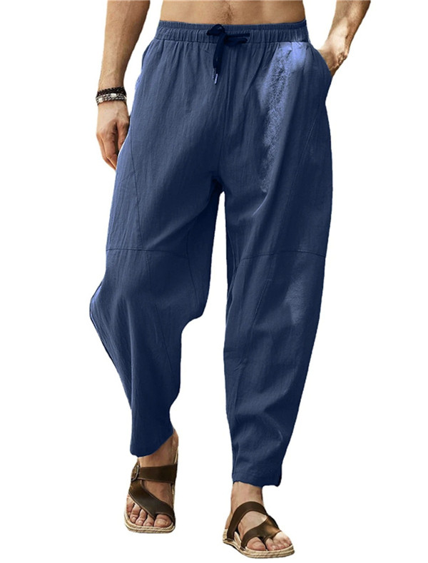Men\'s Plus Size Pants Casual Drawstring